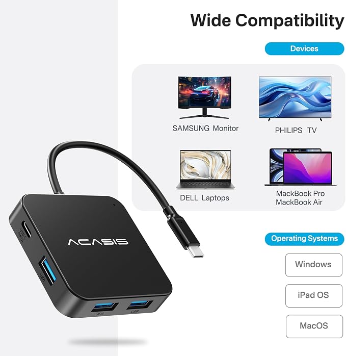 ACASIS USB C Hub 10Gbps, 6-in-1 Multiport Adapter - Image 6