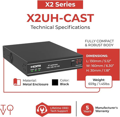 ToVi X2 Series 4K Network Video Streamer AV Over IP Encoder - Image 5