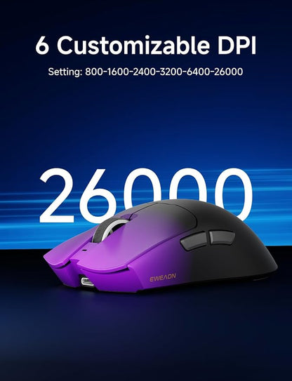 S9 Pro Wireless Gaming Mouse, 59G Ergonomic Computer Mouse, Triple Modes - Image 5