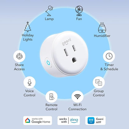 Geeni Dot Smart Plug with 2.4GHz WiFi Connectivity – 1-Pack Compact, - Image 2