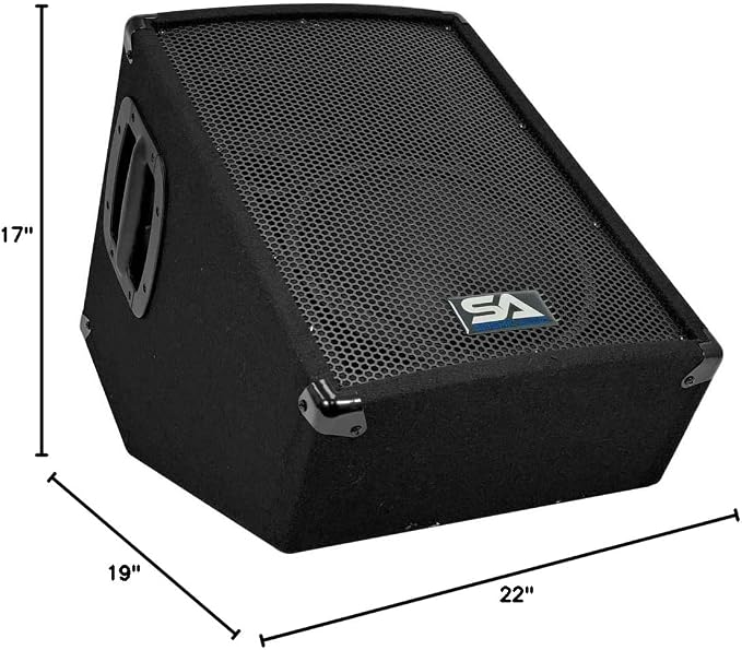 Seismic Audio - SA-10MT-PW-Pair - Pair of Powered 2-Way 10" Floor / Stage - Image 9