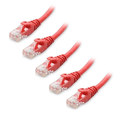 Cable Matters 10Gbps 5-Pack Snagless Cat 6 Ethernet Cable - 7ft by CableMatters