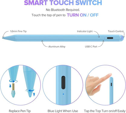 Stylus Pen for iPad with Palm Rejection, Active Pencil Compatible with Apple - Image 5