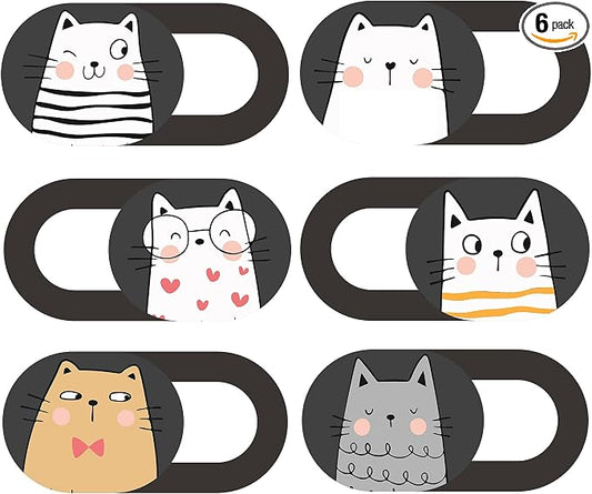 MESMOS Webcam Cover Slide, Cat Lovers Gifts by MesmorizingMemoriesMoments