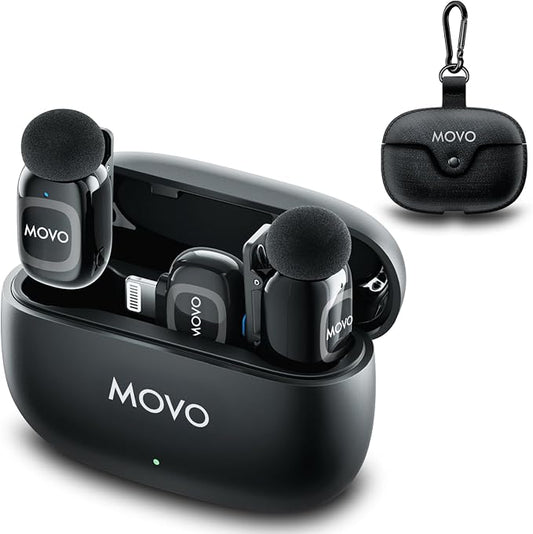 Movo NanoMic Dual Lightning Wireless Microphone by Movo