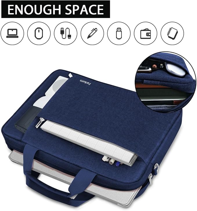 Ferkurn Laptop Bag Case for Women Men Computer Bag Compatible - Image 2