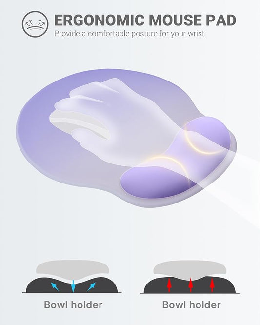 Ergonomic Mouse Pad Wrist Support, Comfortable Mouse Pad Wrist Rest, Relieve - Image 2