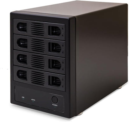 Syba SY-ENC50104 4 Bay 3.5” SATA III HDD Non-RAID Enclosure – Supports USB 3.0 by IOCrest