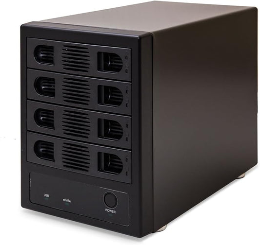 Syba SY-ENC50104 4 Bay 3.5” SATA III HDD Non-RAID Enclosure – Supports USB 3.0 by IOCrest