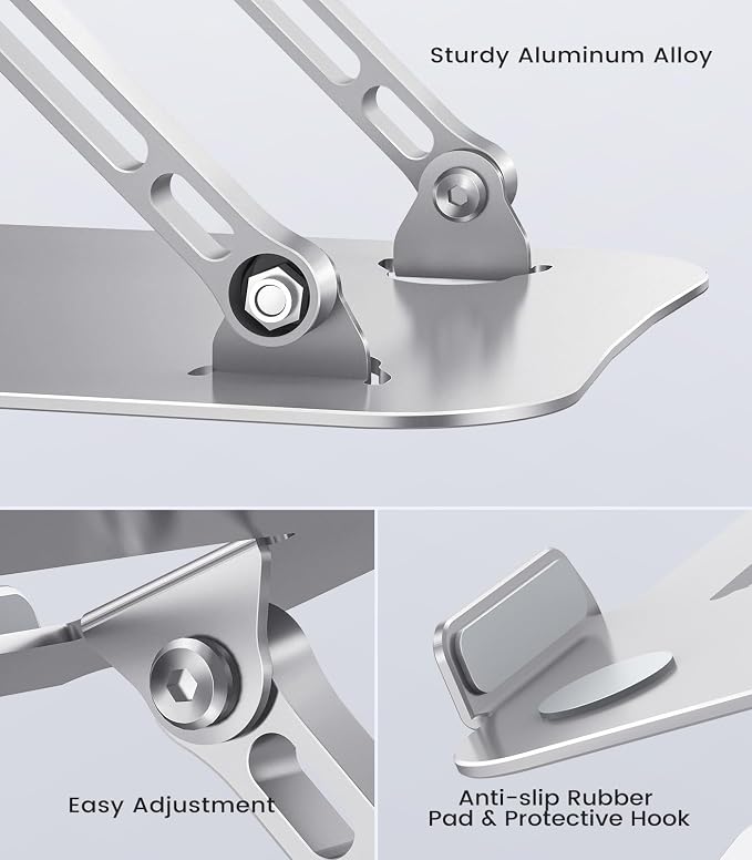 Laptop Stand Adjustable Computer Stand Sturdy Aluminum Laptop Stand - Image 7