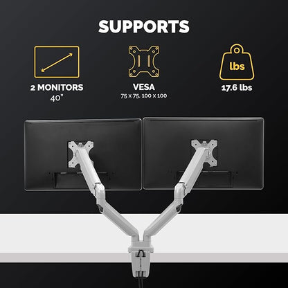 Fellowes Platinum Series Dual Monitor Arm - Image 2