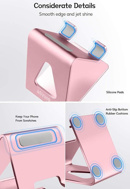Desk Cell Phone Stand, Phone Holder, Desktop Phone Cradle Dock - Image 4