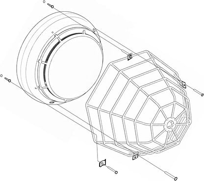Blulu 2 Pcs Octagonal Smoke Detector Cover Stopper, Smoke Alarm Cage, 7 Inch - Image 6