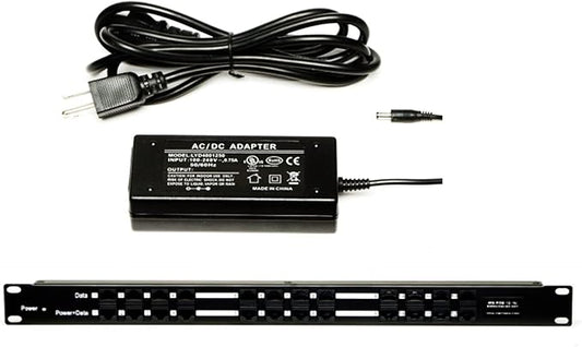 PoE Texas POE-12-24v60w | 12 Port Passive PoE Injector by PoETexas