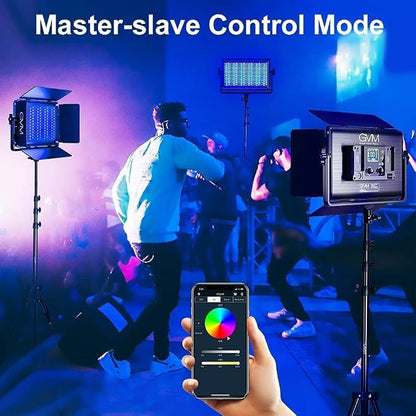 GVM 65W RGB Video Light with Softbox, 1300D LED Video Lighting Kit, - Image 5