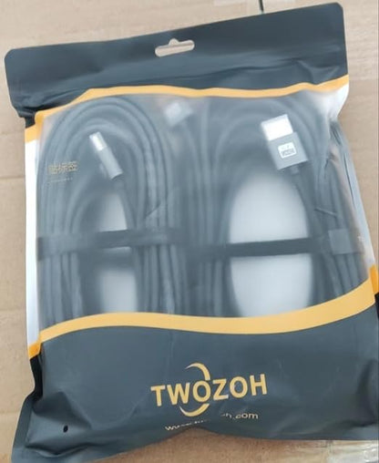 Twozoh Flexible & Slim Long HDMI Cable 30FT 2 Pack, Ultra Thin HDMI Cord - Image 8