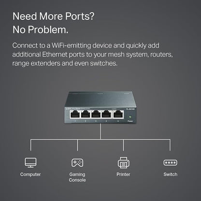 TP-Link 5 Port Gigabit Ethernet Network Switch | Ethernet Splitter | Sturdy - Image 4
