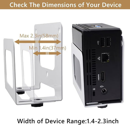 Adjustable Cable Box Mount Small Modem Wall Mount - Image 3