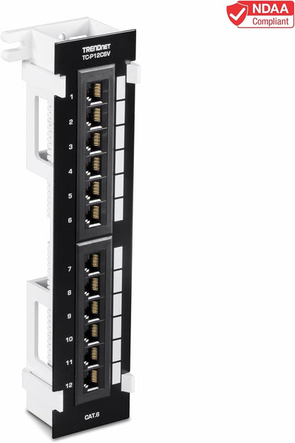 TRENDnet 12-Port Cat6 Unshielded Patch Panel, Wall Mount, Included 89D Bracket - Image 3