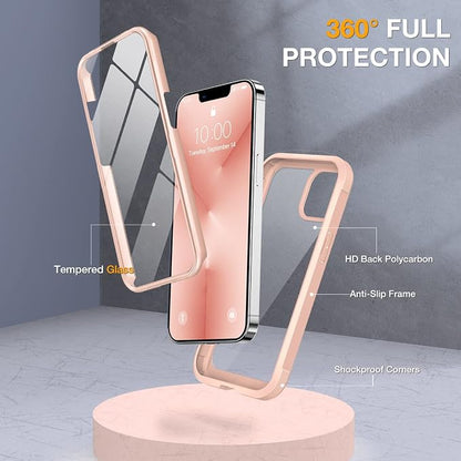 Miracase Glass Case for iPhone 13 Pro Max 6.7 inch, Upgrade Full-Body Clear - Image 2