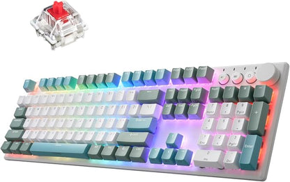 iRocks K74R Wireless RGB Illuminated Mechanical Gaming Keyboard, Hot-Swappable by i-rocks