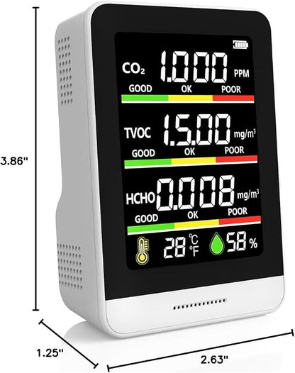 Air Quality Monitor Indoor, 8-in-1 Smart Air Quality Tester - Image 8