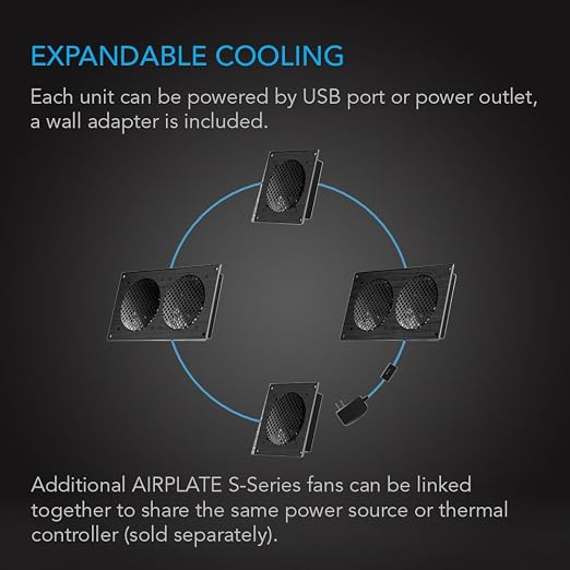 AC Infinity AIRPLATE S2, Quiet Cooling Blower Fan System 6" - Image 5