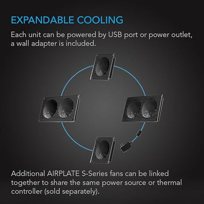 AC Infinity AIRPLATE S2, Quiet Cooling Blower Fan System 6" - Image 5