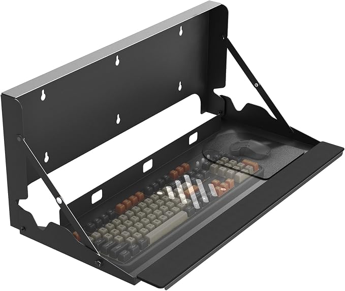 Flip Down Keyboard Tray Wall-Mount by PUTORSEN
