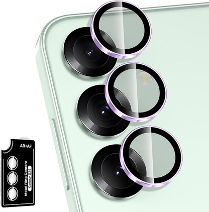 for Samsung Galaxy S25 Camera Lens Protector, Individual Metal Ring Tempered by Btscase