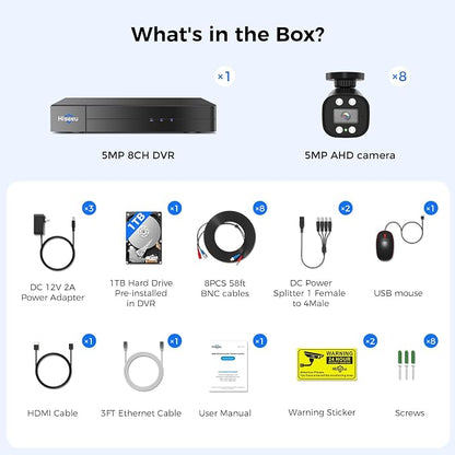 Hiseeu 3K Wired Outdoor Security Camera System - Image 9