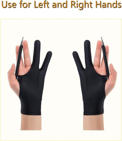 SPBMY Drawing Glove 2 Pack, Two-Finger Artist Glove - Image 5