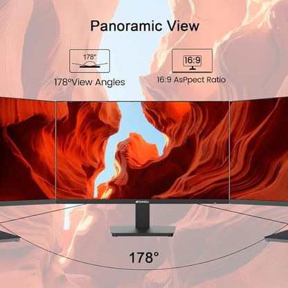 SANSUI Monitor 24 Inch 100Hz PC Monitor, HDMI VGA Ports VESA Mount, FHD - Image 7