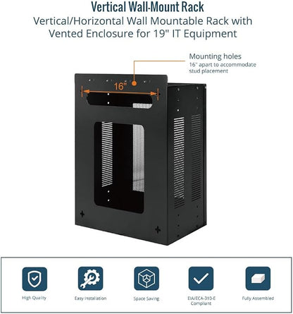 Tecmojo 4U Server Rack, Vertical/Horizontal Wall Mountable Rack - Image 5
