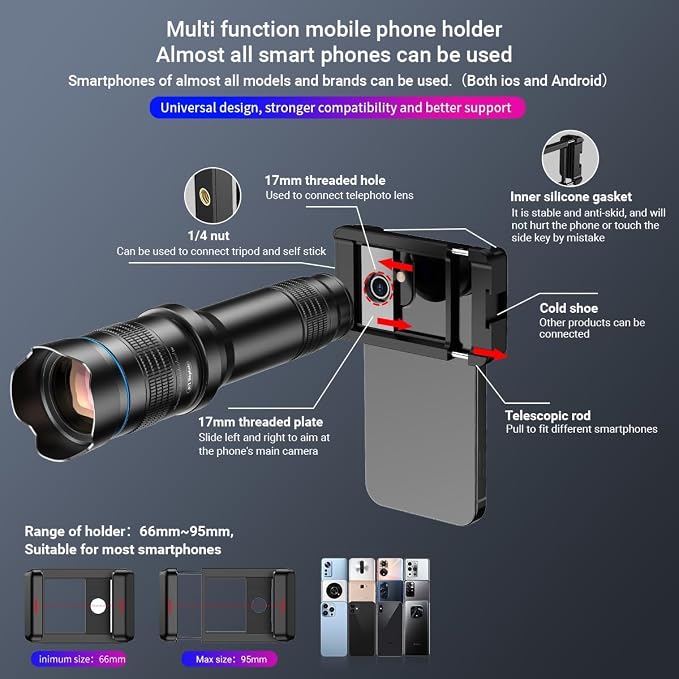 APEXEL 36X HD Telephoto Lens for iPhone/Samsung/Android | High Power Zoom - Image 7