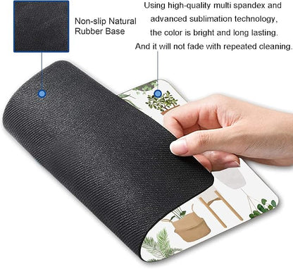Mouse Pad, Pot Plant Mouse Pad, Mouse Mat Waterproof Non-Slip Rubber Base - Image 6