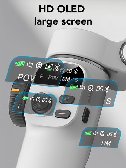 Smart X2 Gimbal Stabilizer for iPhone, Built-in 20cm Extension Rod, 3-axis - Image 4