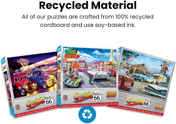 MasterPieces - 1000 Piece Jigsaw Puzzle, Route 66 Pitstop, Fun - Image 6