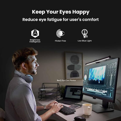 BenQ GW2480 Computer Monitor 24" FHD 1920x1080p | IPS | Eye-Care Tech | Low - Image 2