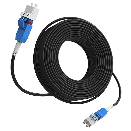 75M/246FT LC to LC Armored Outdoor Fiber Optic Cable, Single Mode Duplex by Unknown