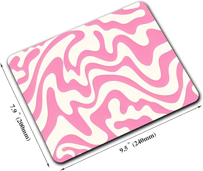 Abstract Pink Topographic Custom Mouse Pad - Image 2