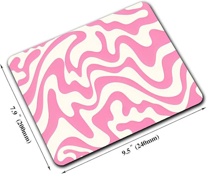 Abstract Pink Topographic Custom Mouse Pad - Image 2