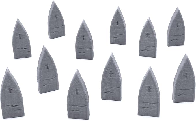 EnderToys Mausoleum Graveyard Tombstones, 3D Printed Tabletop RPG Scenery and - Image 6