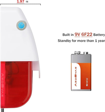 High / Low Water Level Sensor Detector Alarm 120 dB Red Strobe Siren, - Image 4