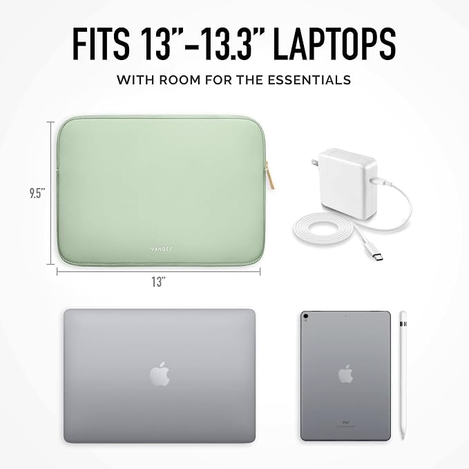 Vandel MacBook Air 13 inch Laptop Sleeve, Fits 13-13.3 inch Laptops: Neoprene - Image 4