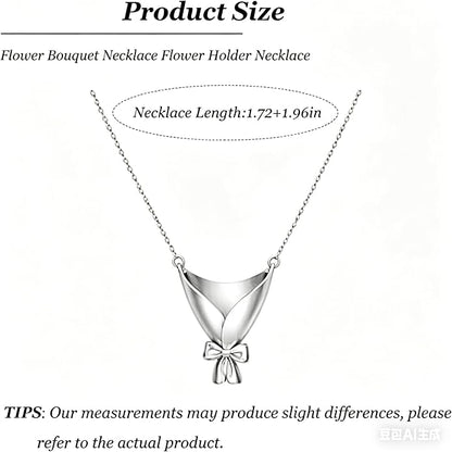 Flower Holder Necklace for Women Creative Mini Wearable Floral Vase Necklaces - Image 6