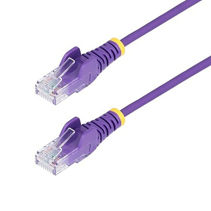StarTech.com 3ft Purple Slim CAT6 Ethernet Cable, Snagless RJ45, 28AWG Pure by StarTech