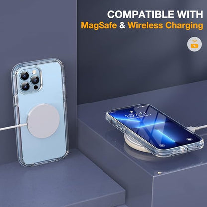 Miracase Glass Case for iPhone 13 Pro Max 6.7 inch, Upgrade Full-Body Clear - Image 5