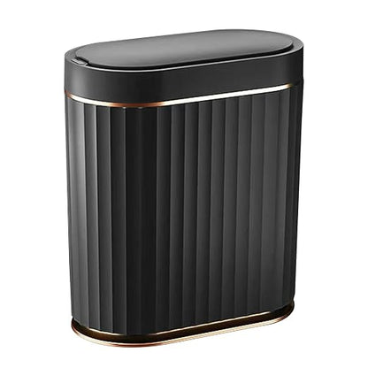 ELPHECO Black Bathroom Trash Can by ELPHECOUSA