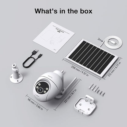 TKENPRO Solar Security Cameras Wireless Outdoor, 2.4GHz Wi-Fi, 24/7 Continuous - Image 8